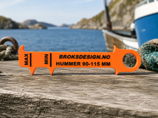 Kombi målestav for hummer og sjøkreps (Kommer for salg)